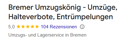 Bewertungen bei google